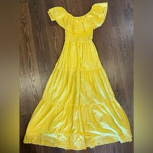 Off the Shoulder 100% Cotton Maxi Dress